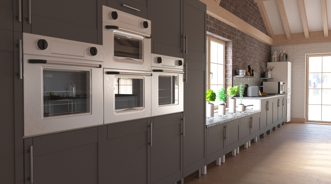 Well-designed kitchen with an impressive oven and refrigerator, highlighting the importance of quality design.